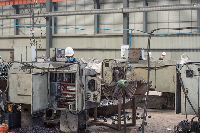 辛集网架配件-锥头加工车间